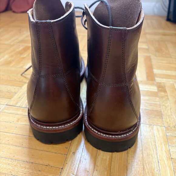 WORN ONCE Grant Stone Shoes - Brass Boot Crimson Chromexcel - - Picture 12 of 12